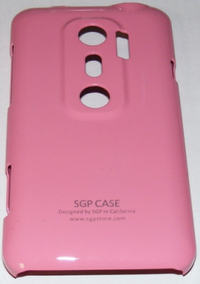 Твърди гърбове Твърди гърбове за HTC Твърд предпазен гръб SGP за HTC EVO 3D розов
